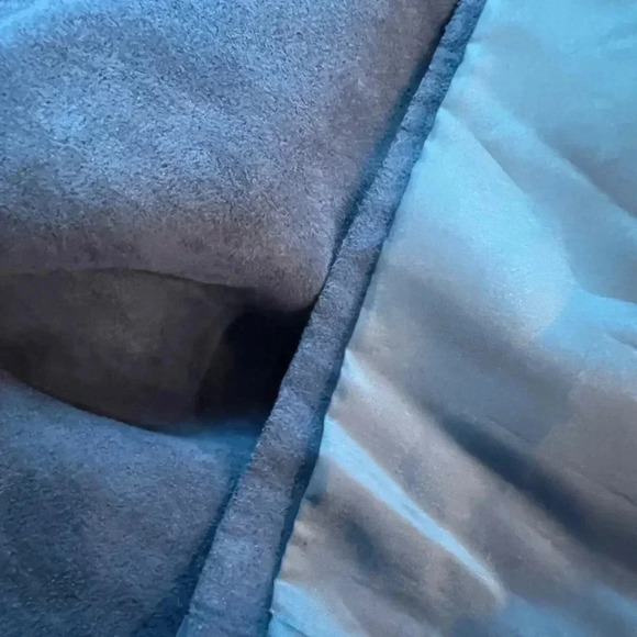 Studio Works Blue Faux Suede Blazer Size 12 - Picture 12 of 13